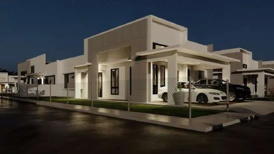Residential development streetscape